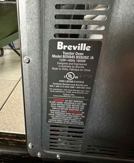 Photo of free USED - Breville Toaster Oven (Plainfield) #3