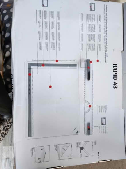 Photo of free A3 drawing board with measuring tools. (Acocks Green B27) #2