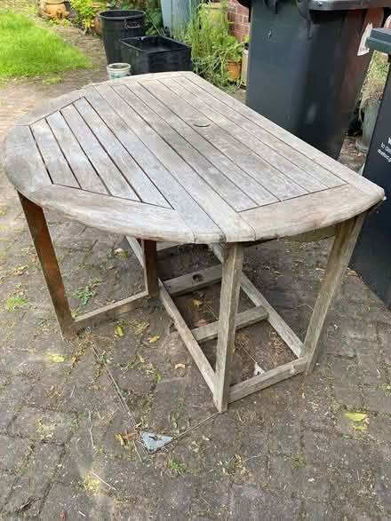 Photo of free Hardwood circular table for garden (kenilworth CV8) #1