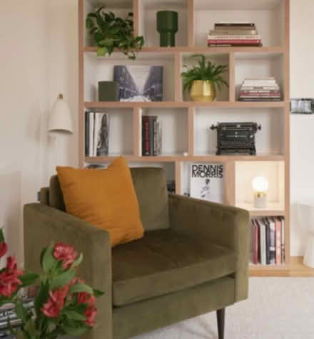 Photo of free Bookshelf / room divider, white (SE8) #2