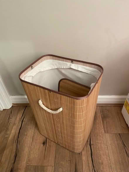 Photo of free Bamboo clothing hamper (Coulsdon, CR5) #1