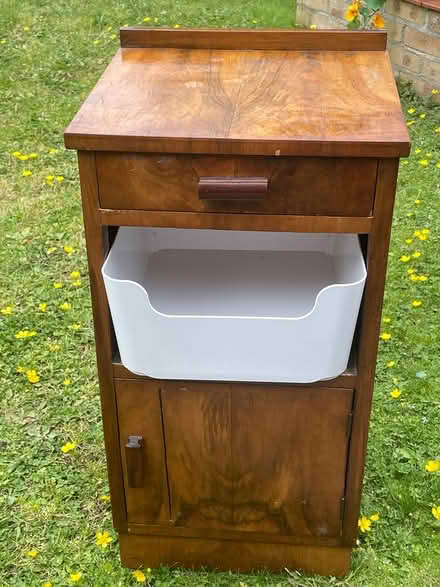 Photo of free Bedside carinate side table oak (W4) #2