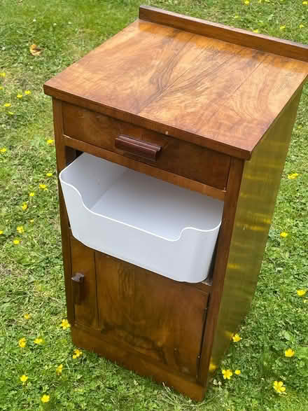 Photo of free Bedside carinate side table oak (W4) #3