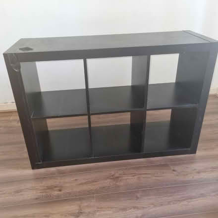 Photo of free Wooden shelf with boxes (Lambeth) #2
