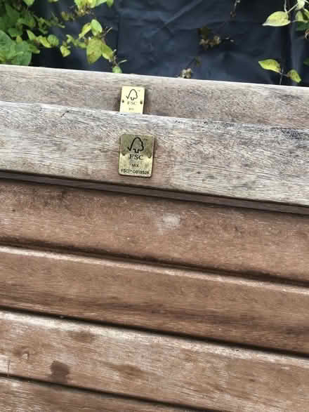 Photo of free Garden chairs, wooden x 3 (Oldfield Park) #3