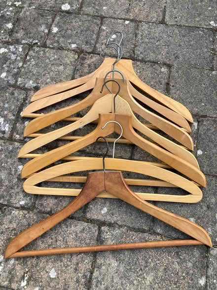 Photo of free Wooden clothes hangers (Didcot) #1