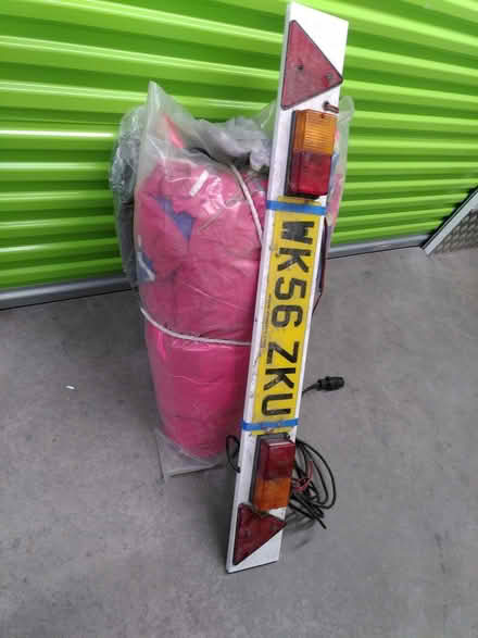 Photo of free Trailer number plate and lights panel. Plugs in. (Grayrigg LA8) #1