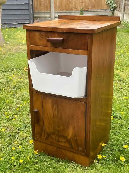 Photo of free Bedside carinate side table oak (W4) #1