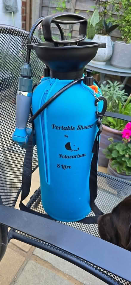 Photo of free Portable dog shower 8L (North Holmwood RH5) #1
