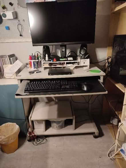 Photo of free Computer desktop with keyboard drawer (Burbage LE10) #3