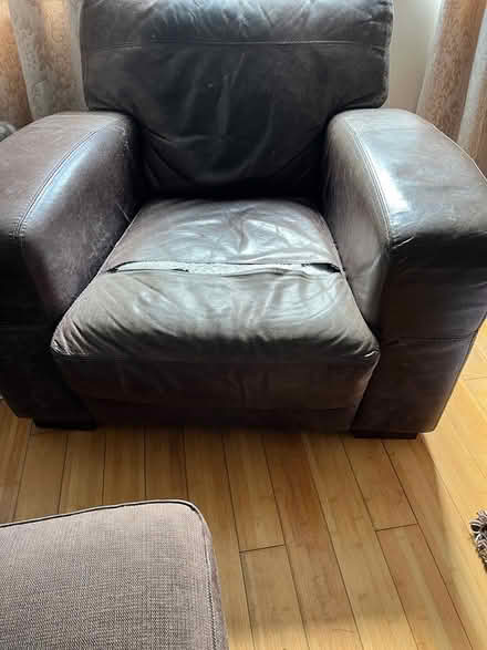Photo of free Leather arm chair (LS7) #1