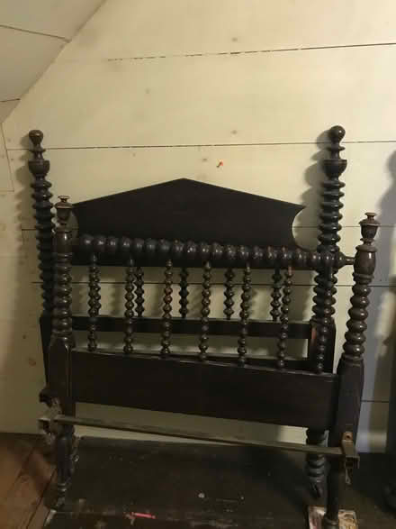 Photo of free antique spindle bed frame (Groton, MA 01450) #1
