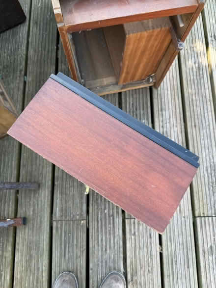 Photo of free 1980s Teak large office desk (Brighton BN2) #3