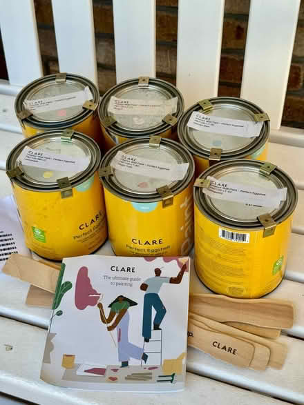 Photo of free Paint, Interior, 6 ea x 1 Qt cans (Gilmore St & Mountain View Ave) #1
