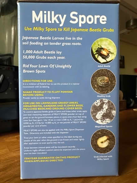 Photo of free Milky Spore power - Beetle control (Princeton close to Rt 1) #2