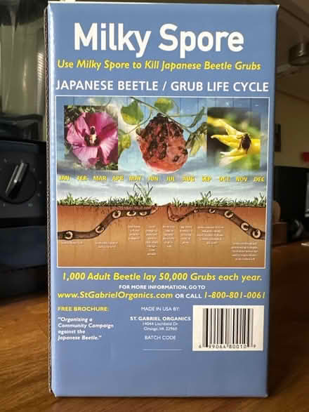 Photo of free Milky Spore power - Beetle control (Princeton close to Rt 1) #3