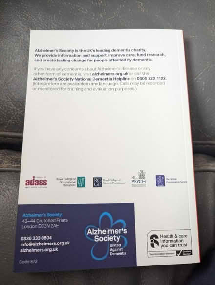 Photo of free The dementia guide book (Chessington KT9) #4