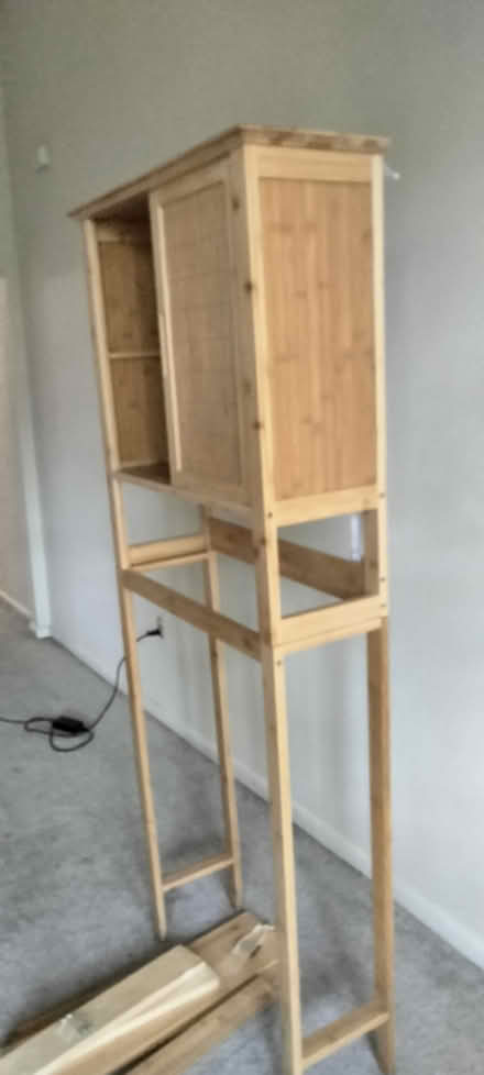 Photo of free Freestndg wood cabinet w/wall strap (CapitolHill DC (CapSouthMetro)) #3
