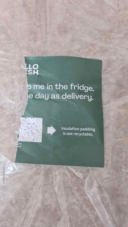 Photo of free Insulation padding (fromHelloFresh) (Bick lane - E1 6) #4