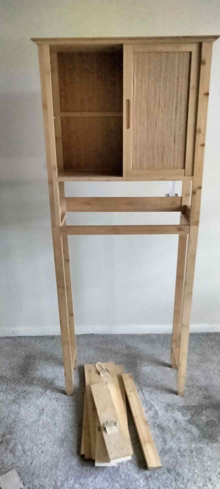 Photo of free Freestndg wood cabinet w/wall strap (CapitolHill DC (CapSouthMetro)) #4