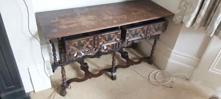 Photo of free Jacobean style oak serving table with drawers (Hove BN3) #1