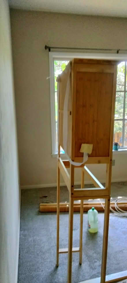 Photo of free Freestndg wood cabinet w/wall strap (CapitolHill DC (CapSouthMetro)) #1