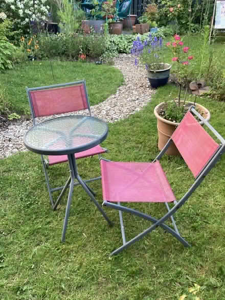Photo of free Bistro set for garden (Colwall Stone WR13) #1