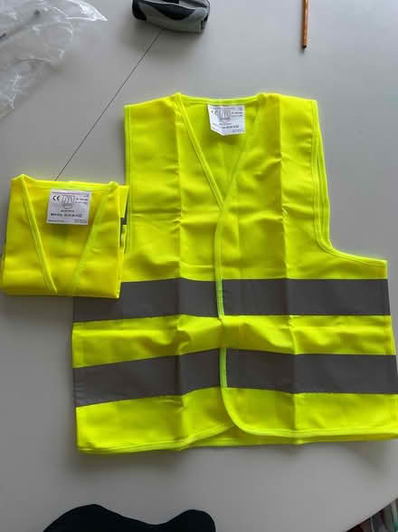 Photo of free 2 x child hi vis reflective vests (Exmouth EX8) #1