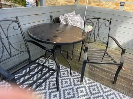 Photo of free Garden table and 2 chairs (Dronfield S18) #1