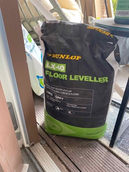 Photo of free 1 x 20KG grey floor leveller (Hackney Wick) #1
