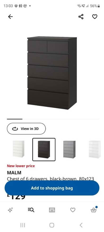 Photo of free IKEA Malm black drawers x2 (Suckley, WR6) #3