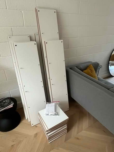 Photo of free Bookshelf / room divider, white (SE8) #3