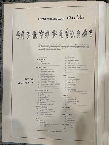 Photo of free Vintage National Geo Society Atlas (Silver Spring Four Corners) #2