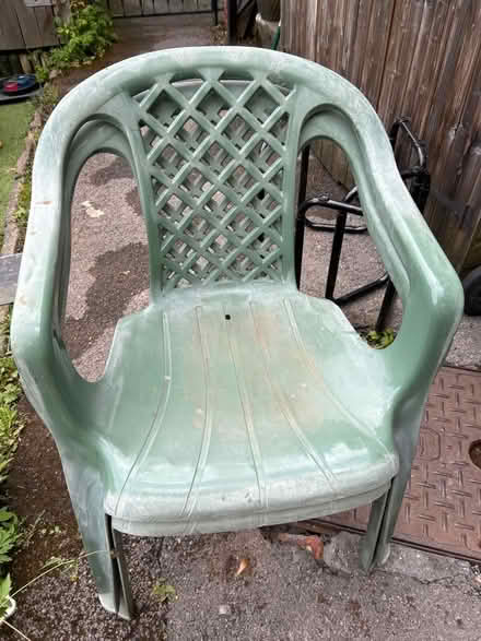 Photo of free Two plastic garden chairs (S6 - Loxley/Malin Bridge) #1