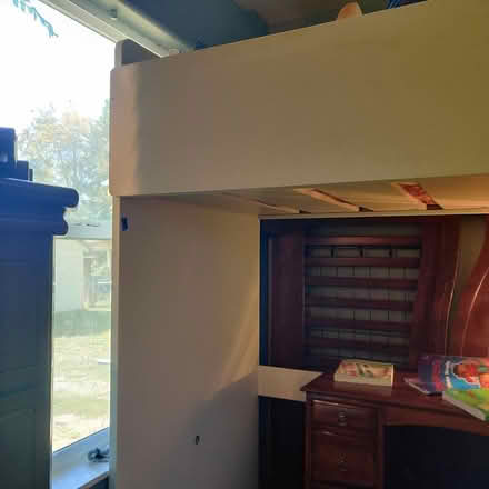 Photo of free White IKEA loft bed- twin (Altamont near Albertsons) #2