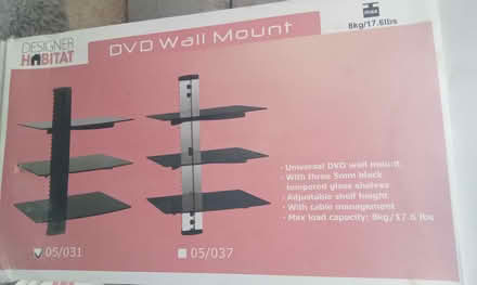 Photo of free Habitat Black Glass 3 Shelf Unit (Torfaen) #3