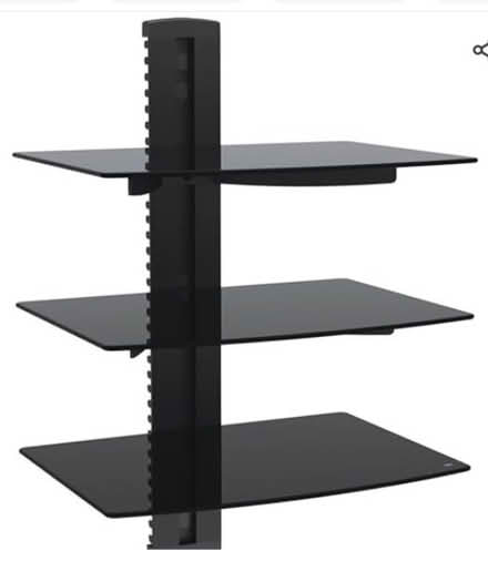 Photo of free Habitat Black Glass 3 Shelf Unit (Torfaen) #1