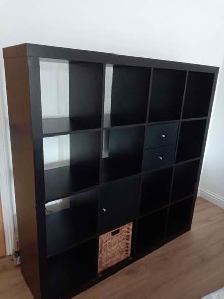 Photo of free Ikea black square block of shelves (16 compartments) (Oxford OX1) #1