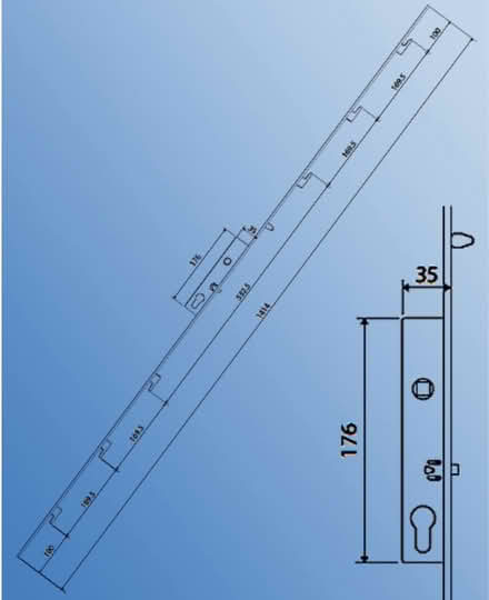 Photo of PVC Door locking mechanism (BA11) #2