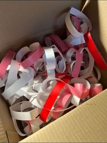 Photo of free Paper hearts party/celebration decorations (GU14) #2