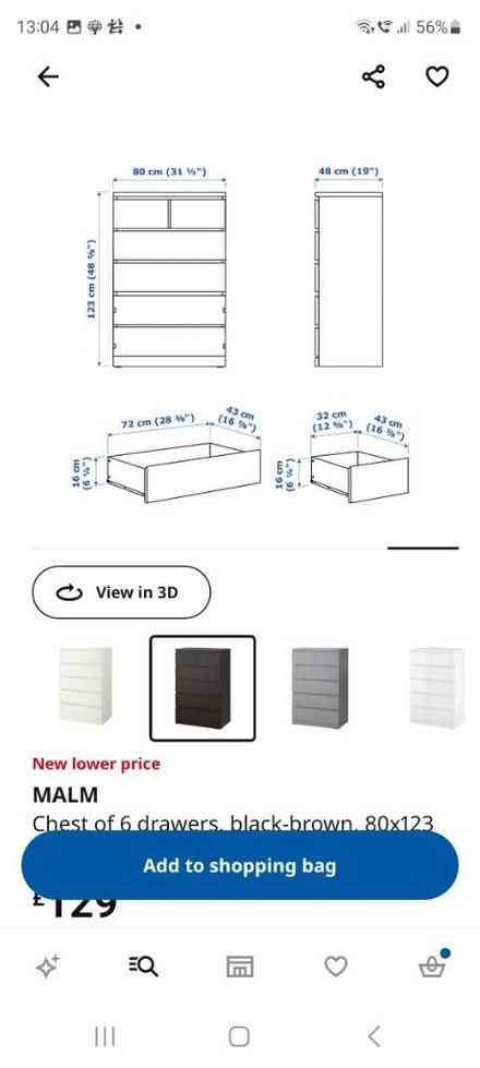 Photo of free IKEA Malm black drawers x2 (Suckley, WR6) #4