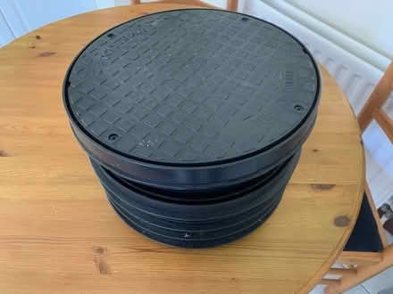 Photo of free 320mm Circular Inspection Chamber top and riser (Hayling Island PO11) #1