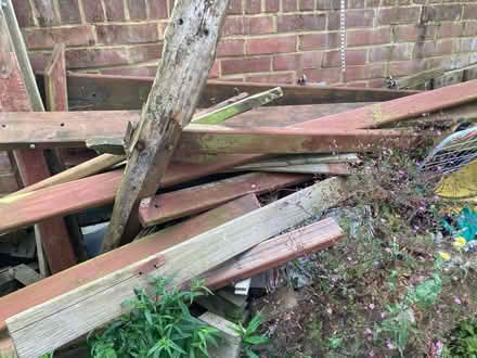 Photo of free Dismantled wooden tree playhouse (Croydon) #3