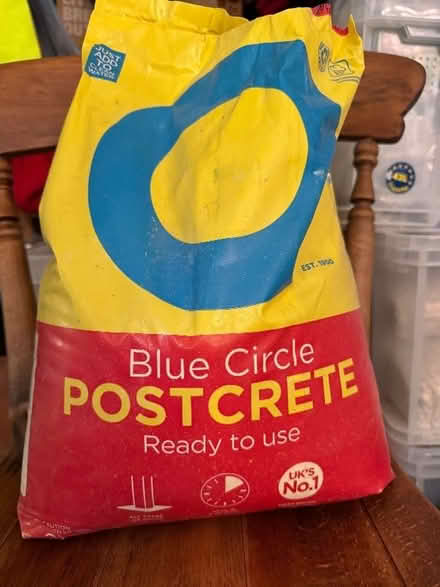 Photo of free Blue Circle Postcrete for concreting in posts (Oxshott KT22) #1