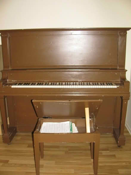 Photo of free antique upright piano with bench (Newmarket, near Southlake) #3