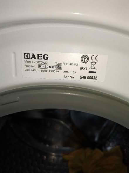 Photo of free Washing machine (Norbiton KT3) #2