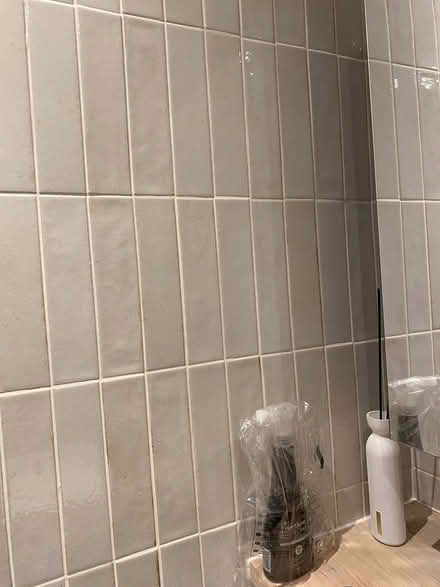 Photo of free 1.5 msq of Cream wall tiles (Hackney Wick) #2