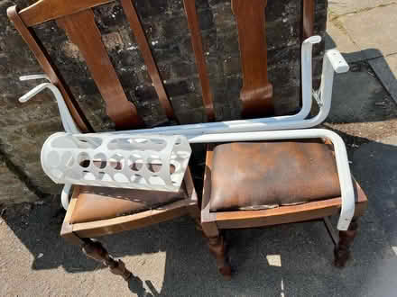 Photo of free Chairs, bag holder and wall rails (Philip Lane, N15) #1