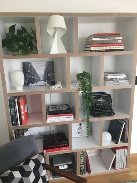 Photo of free Bookshelf / room divider, white (SE8) #1