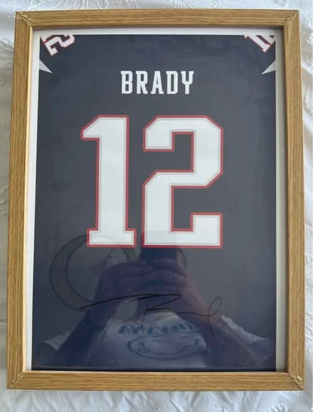 Photo of free Tom Brady New England Signed Print (WN8) #1